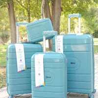 چمدان پپ شاین و براق رنگبندی خاص برند Mendoza