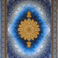 فرش آبی کاربنی لاکچری