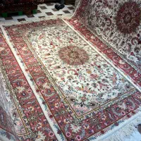 فرش دستباف ، جفت ۶ متری نو طرح تبریز دستبافت