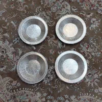 ۴ عدد بشقاب مسی نو
