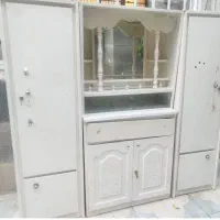ست سه تیکه کمد به همراه آیینه جنس آهنی