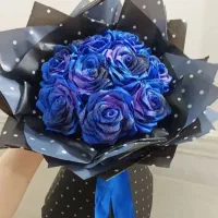 دست گل های روبانی