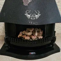 بخاری شومینه ای مدل قوسی نیک کالا