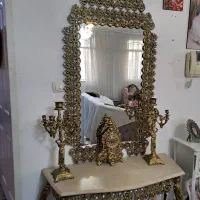 اینه شمعدان طرح برنز