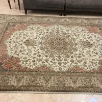 فرش ۶ متری چهارتا- دوتا صورتی، دوتا طوسی