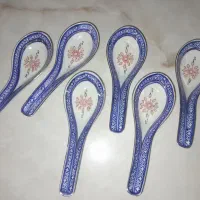 ۶ عدد قاشق چینی قدیمی آنتیک