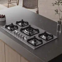 انواع اجاق گاز صفحه ای/شیشه ای طرح استیل فردار