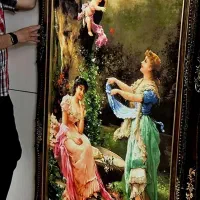 تابلوفرش بزرگ ۱۲۰در۱۸۰وتعدادی وسایل دکوری متفاوت