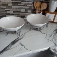 یک جفت ظرف سرامیکی وارمر دار