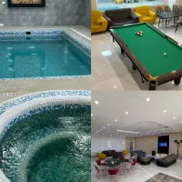 اجاره باغ آناهیتا استخر و جکوزی سرپوشیده آب گرم