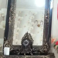 میز آینه جنس خوب همراه ساعت