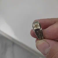انگشتر نقره مردانه حرز امام جواد (ع) رکاب طرح‌دار