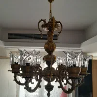 لوستر برنجی 6 شعله