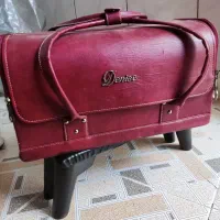 کیف ناخن سایز بزرگ چرم و زیردستی