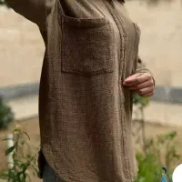 شومیز کنفی قهوه ای موکا