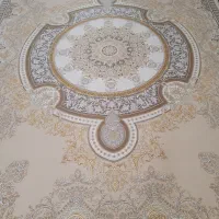 فرش ۹ متری ۱۲۰۰ شانه ۳۶۰۰ دستباف گونه طلاکوب