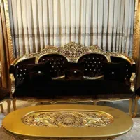 مبلمان استیل چوب راش ۹ نفره