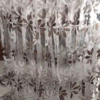 پرده حریر پنجره و در بالکن