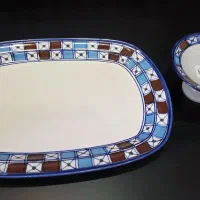 دیس میوه خوری و ظرف خرما خوری