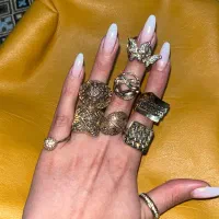 تعدادی انگشتر ژوپینگ توو بار رنگشون کم شده
