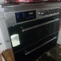 اجاق گاز طرح فر در حد نو تمام استیل