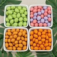 بادام زمینی روکشدار،چندین طعم مختلف،کیفیت فوق اعلا