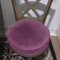 صندلی چوبی چرخشی