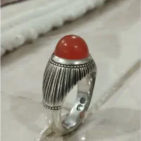 انگشتر نقره دست ساز عقیق