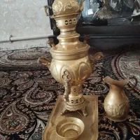سماور طلایی ذغالی