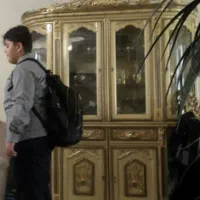 بوفه چوبی دو تیکه