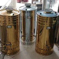 چایساز سماور طلایی مجلسی بزرگ نقره ای هییتی دو مدل