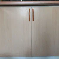 کابینت آشپزخانه به همراه سینک ظرفشویی و هود