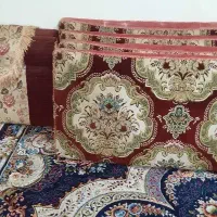 ۶عدد پُشتی مخمل گل برجسته سنتی