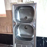 سینک ظرفشویی 2 لگنه استیل