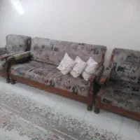 مبل ۷نفره چوب روس انگلیسی ولی قابل تعمیر