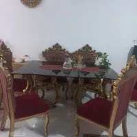میزناهارخوری ورق طلا در حد نو