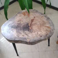 میز جلو مبلی و کنار مبلی و زیر گلدونی رستیک
