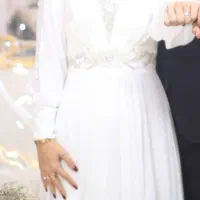 لباس مجلسی/ لباس عقد همراه با توربان