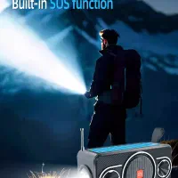 چراغ قوه،اسپیکر،رادیو،پنل خورشیدی