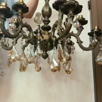 لوستر برنز ۱۲ شاخه برنزی
