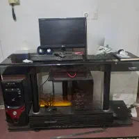 میز تلویزیون شیشه‌ای