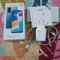 گوشی نوت 11s همراه با شارژر و یک عدد ایرپاد i12 نو