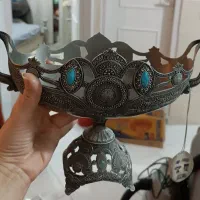 ظروف سیلور نگینی ویک عددمیوه خوری پایه دار