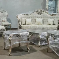 مبل صدف ۹نفره بامیز تمام چوب