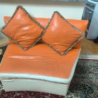 مبل راحتی نارنجی|مبلمان خانگی و میز عسلی|تهران, بریانک|دیوار