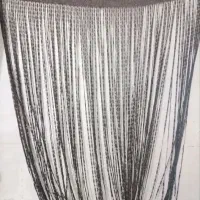 پرده ریسه دار لمه قهوه ای