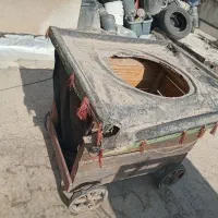 چرخ چوبی گاری سنتی قدیمی کلاسیک لبو باقالی تاریخی