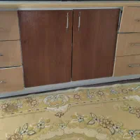 کابینت فلزی درب چوبی
