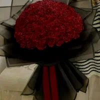 گل روبانی مخملی و پروانه ایی