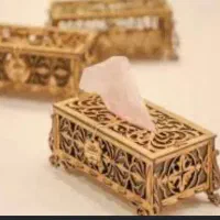 جا دستمالی چوبی طرح سلطنتی